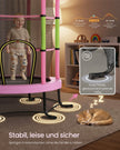 Kindertrampoline - 174 cm - Met Veiligheidsnet - Randbescherming - Roze