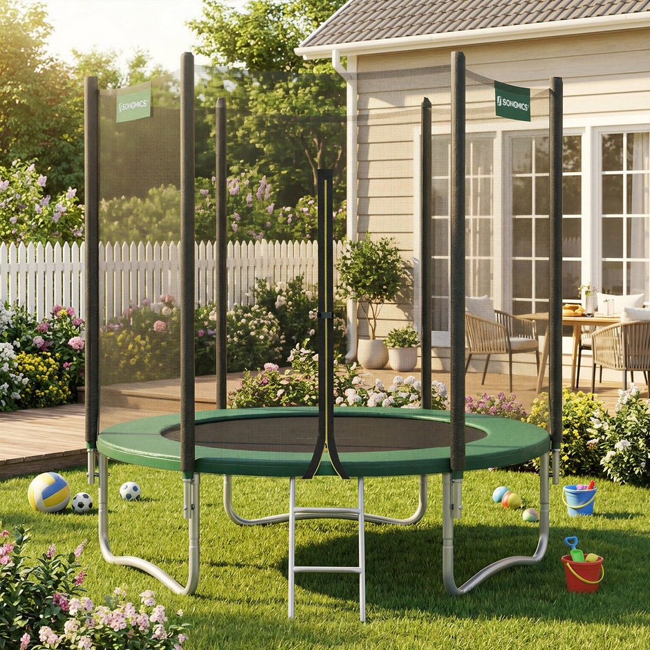 Tuintrampoline - 183 cm - Met Veiligheidsnet - Met Ladder - Blauw