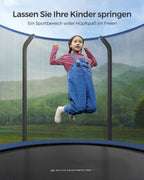 Trampolin - Ø 244 cm - med säkerhetsnät