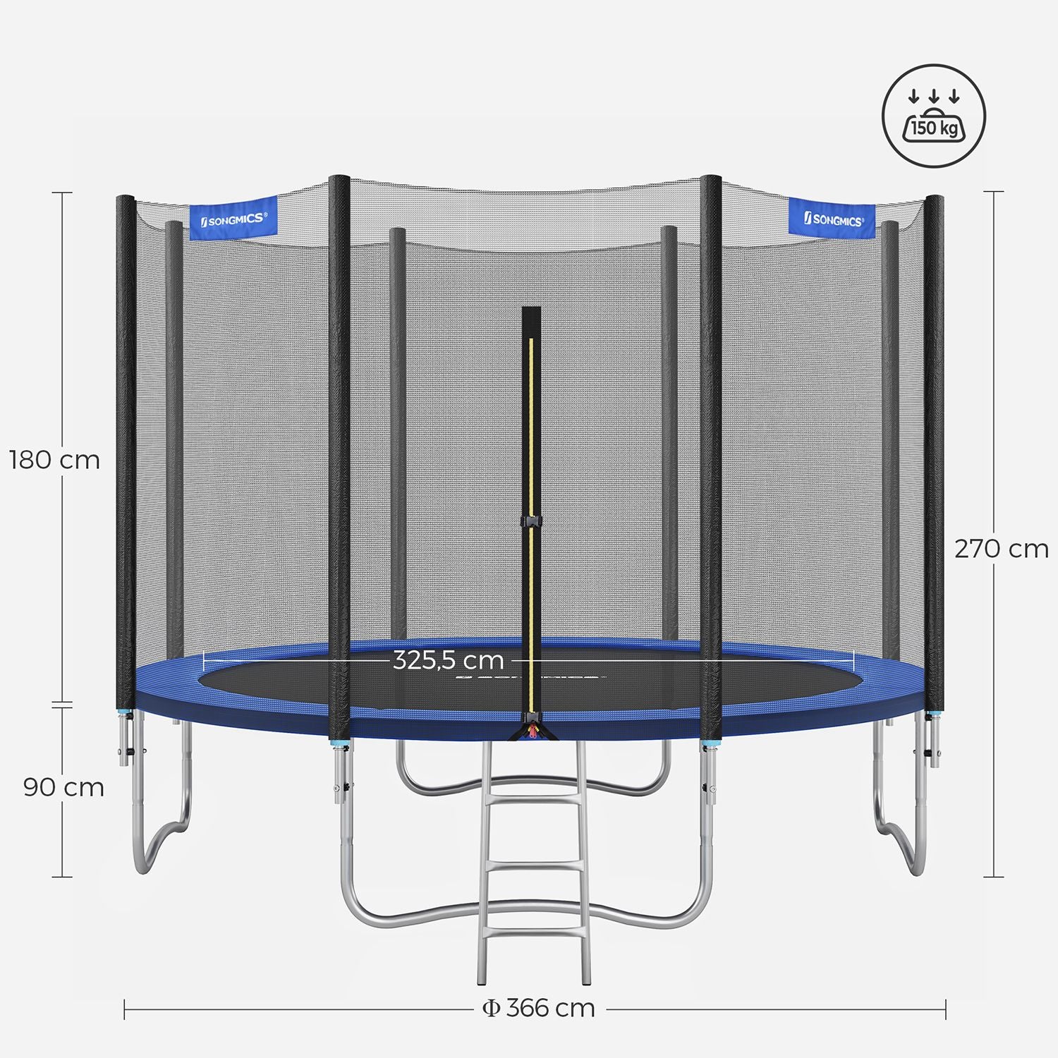 Trampolin - Ø 366 cm