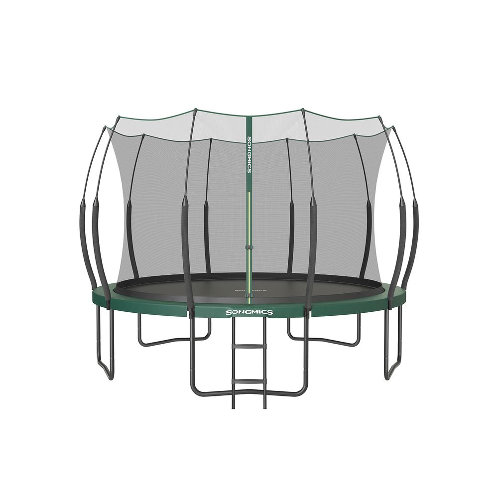 Trampolin - Ø 366 cm - med blixtlås - havsblå