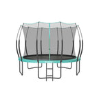 Trampolin - Ø 366 cm - med blixtlås - havsblå