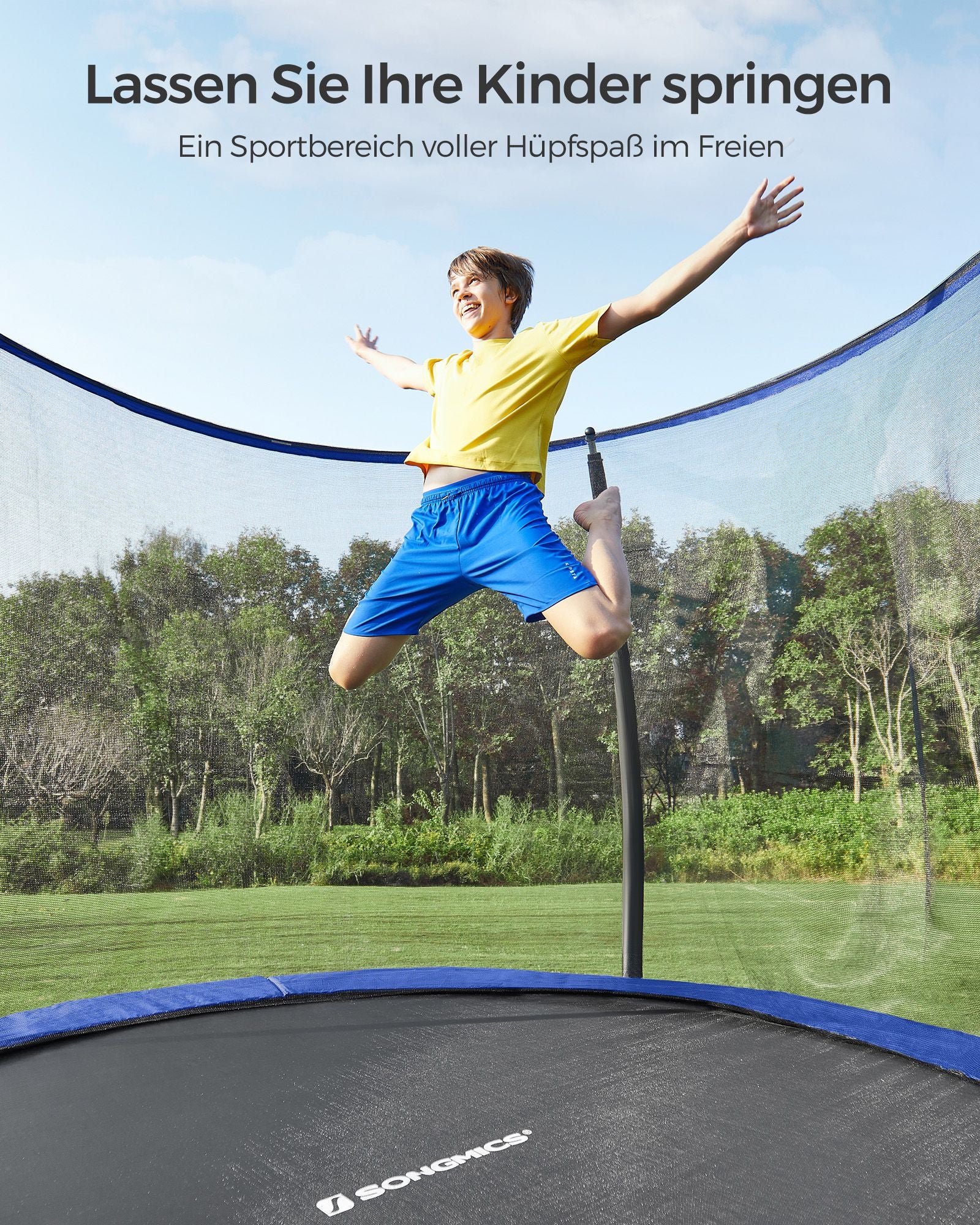 Garden Trampoline - med säkerhetsnät - Ø 366 cm