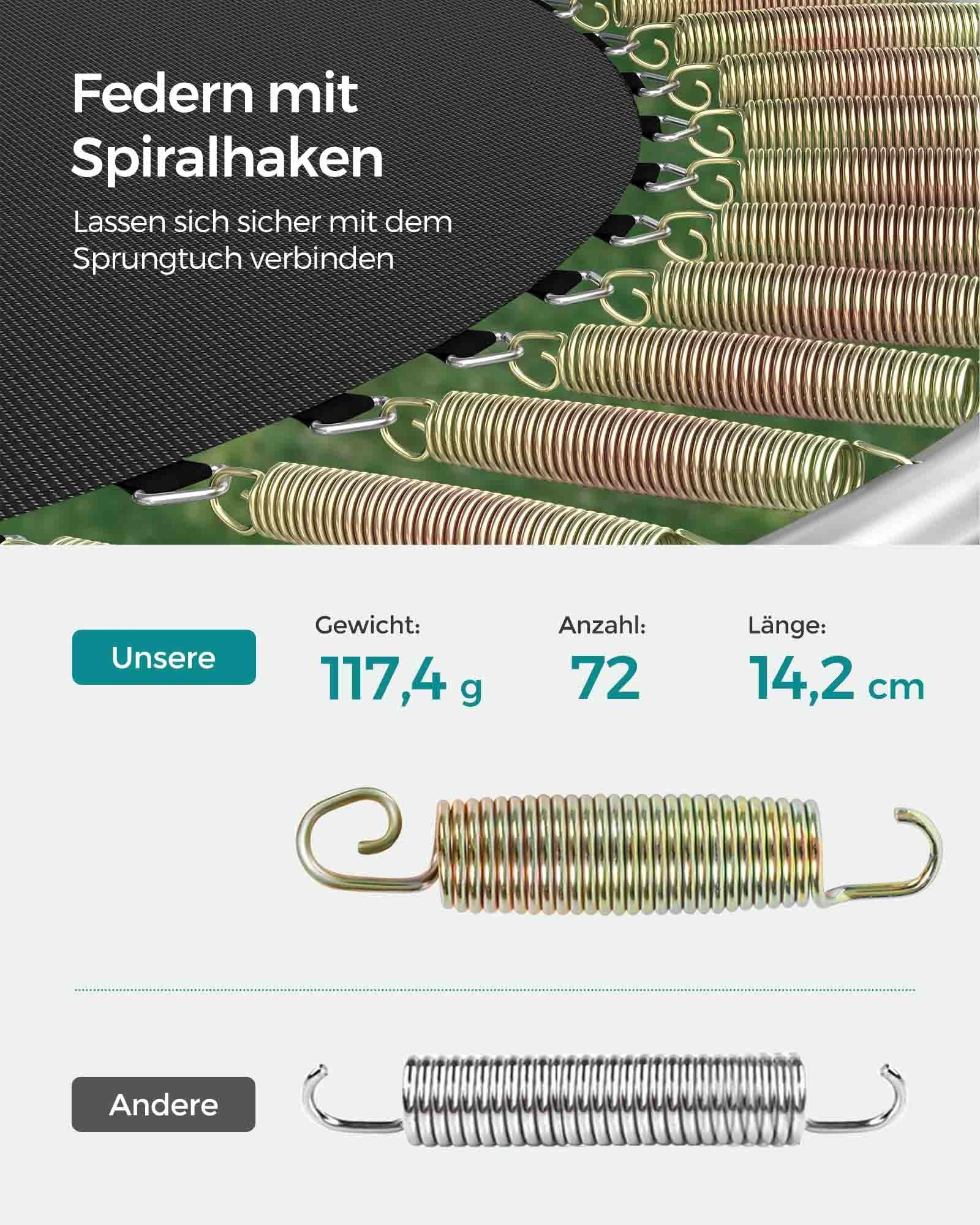 Garden Trampoline - med säkerhetsnät - Ø 366 cm