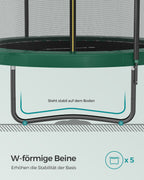 Trampolin - runda - med Fed Frame