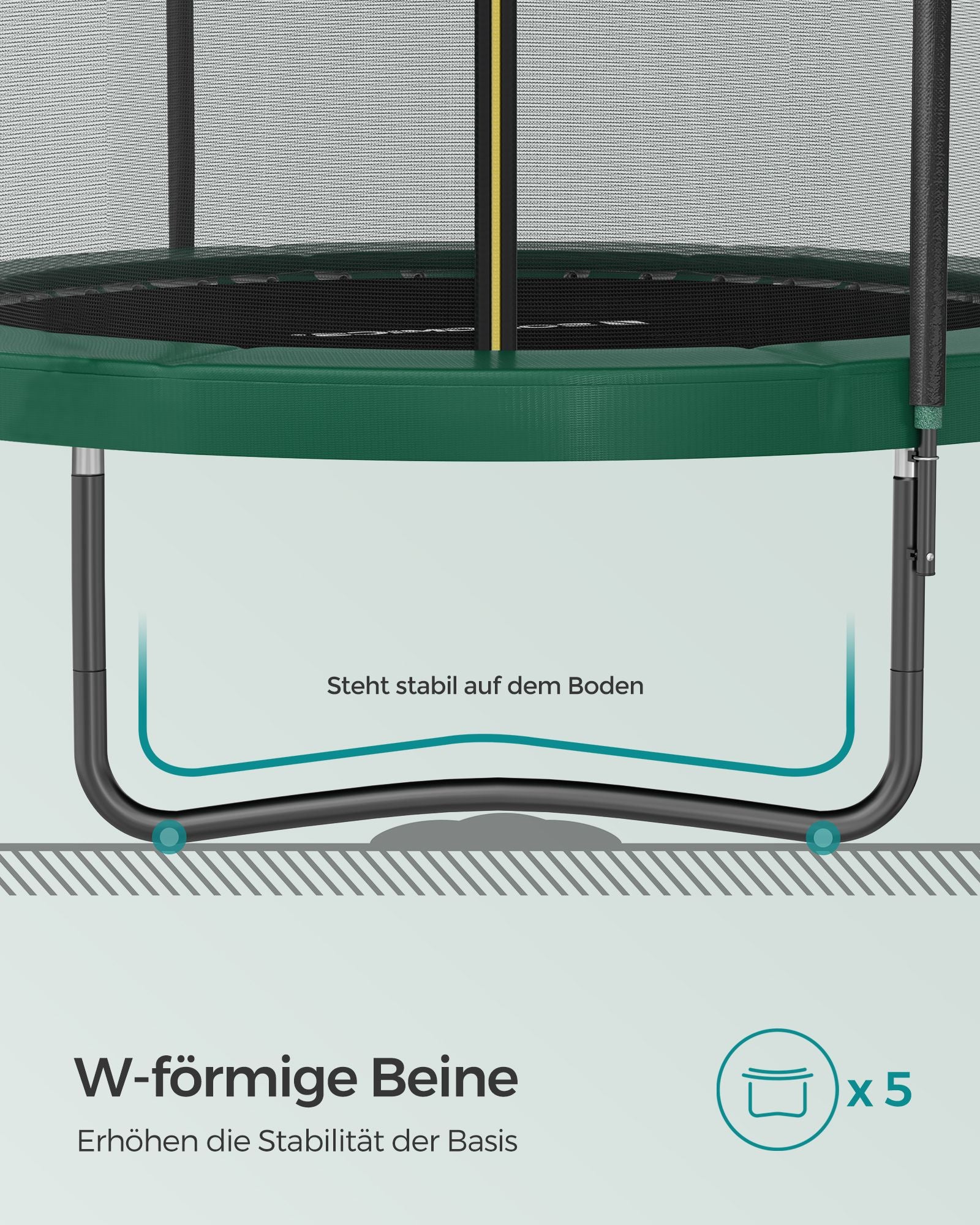 Trampolin - runda - med Fed Frame