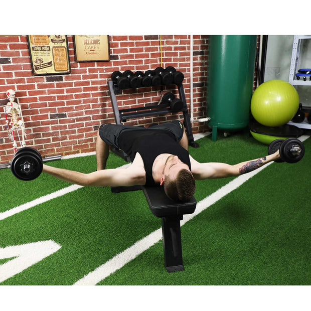 Hantelset – Justerbar vikt – Silver/Svart