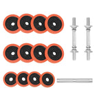 Halters - Justerbar hanteluppsättning - 25 kg - orange
