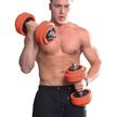 Justerbart hantelset – 25 kg – Orange