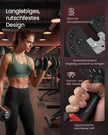 Verstelbare dumbbells - 1,5 kg tot 18 kg - Zwart en Rood - Inclusief standaard - 40 x 20,5 x 20,5 cm - Antislip handgreep