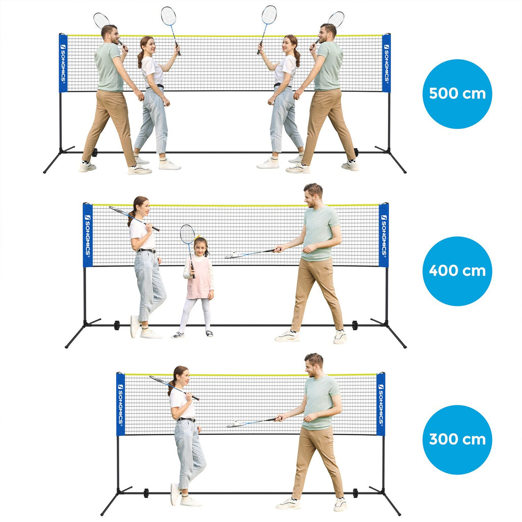 Badmintonnet - lätt att montera - justerbar i höjd