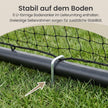 Voetbaldoel - Met PE-net en Schuimbescherming - Zwart - 120 x 300 x 200 cm