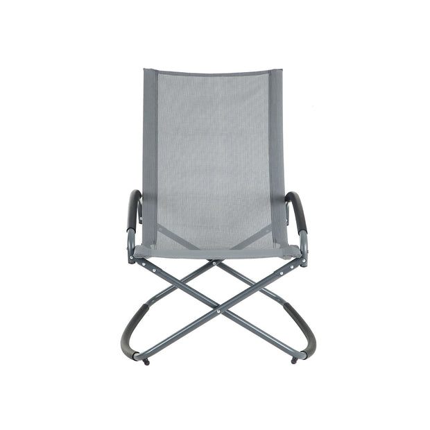 Svängig trädgårdsstol – ventilerande liggyta – grå