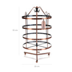 Smyckesställ - 4 -skiktstandard - smycken rack - kopparfärg