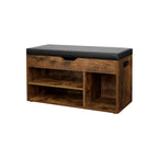 Shoe Bank - med sittdynor - 3 fack - vitt