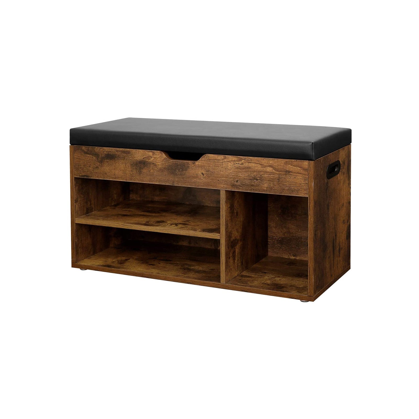 Shoe Bank - med sittdynor - 3 fack - vitt