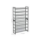 Shoe Rack - 8 nivåer - Stapelbar skoförvaring - 2 x 4 nivåer