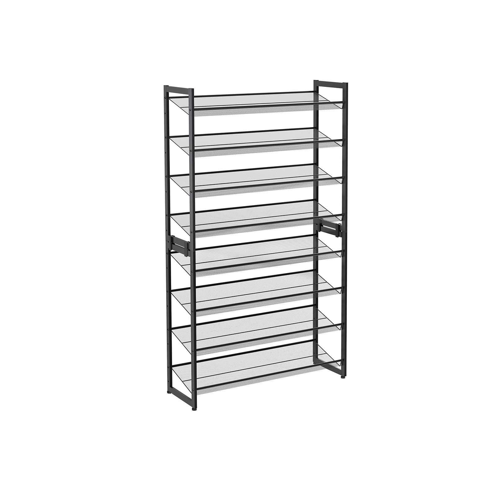 Shoe Rack - 8 nivåer - Stapelbar skoförvaring - 2 x 4 nivåer