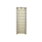 Skoskåp - skosställ med 10 lager - för ca. 27 par skor - dammtät - grå