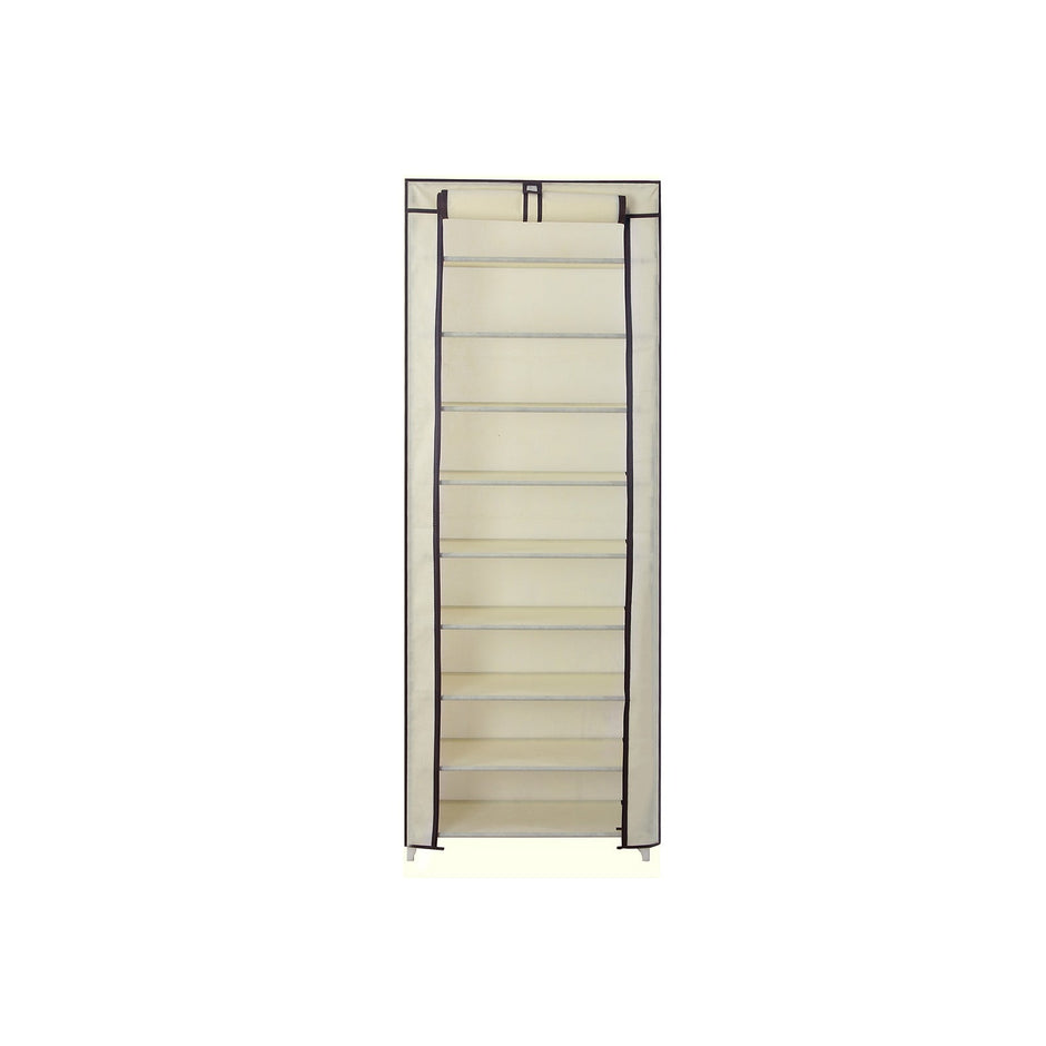 Skoskåp – Dammtät design – För 27 par skor – Grå