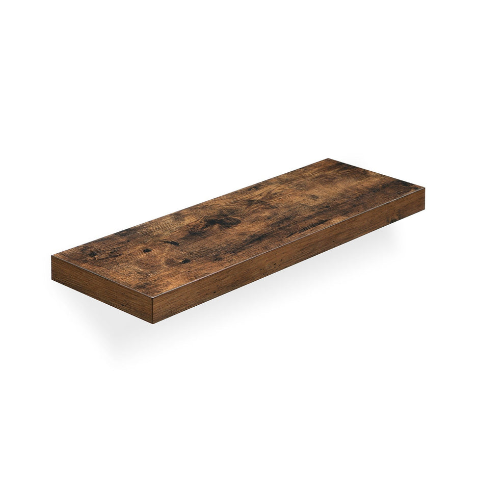 Flytande hylla – rustik design – 60 x 20 x 3,8 cm – brun