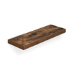 Flytande hylla – rustik design – 60 x 20 x 3,8 cm – brun