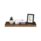 Floating Plank - Wood Look - 60 x 20 x 3,8 cm - Brunt