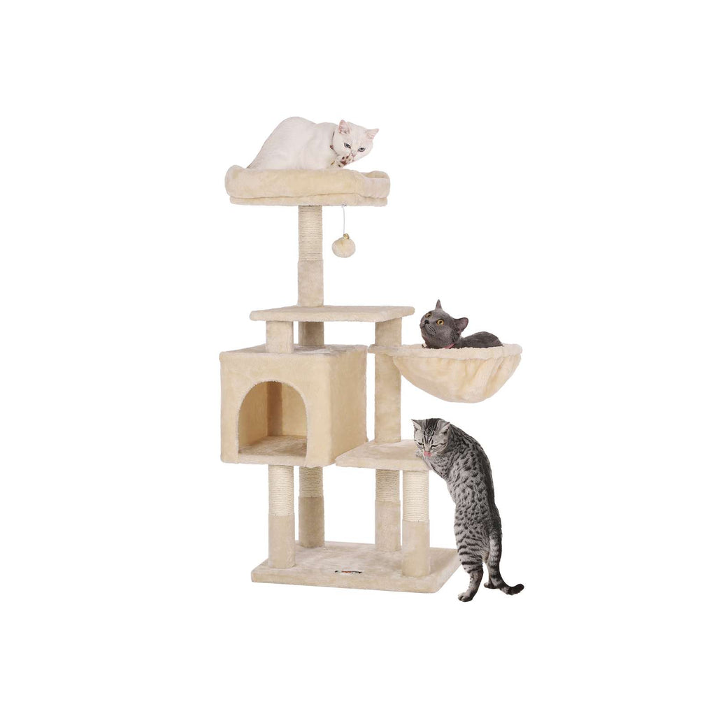 Scratching Post - med solstol - 110 cm - beige