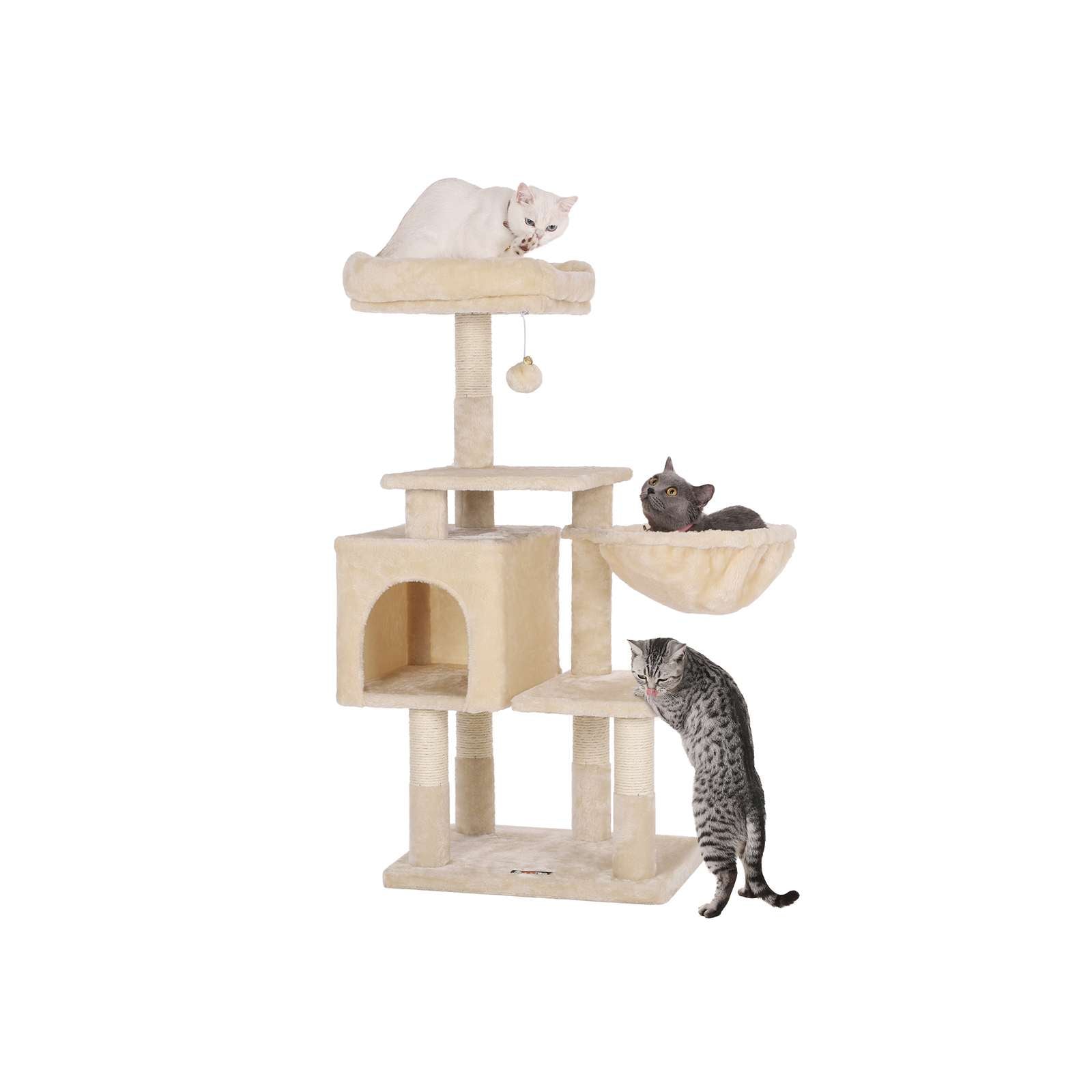 Scratching Post - med solstol - 110 cm - beige