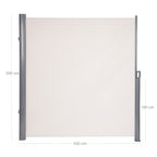 Sidans tak - Visa skärm - vindrutan - 200 x 350 cm - beige