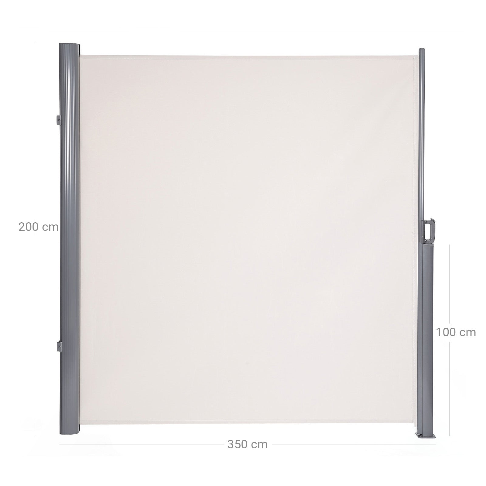 Sidans tak - Visa skärm - vindrutan - 200 x 350 cm - beige