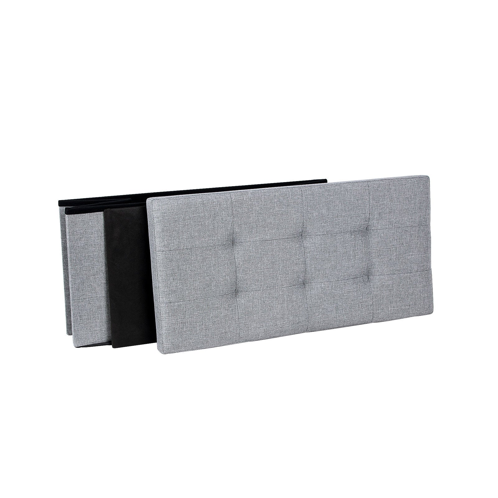 Sitsbox 76 cm ljusgrå blandad