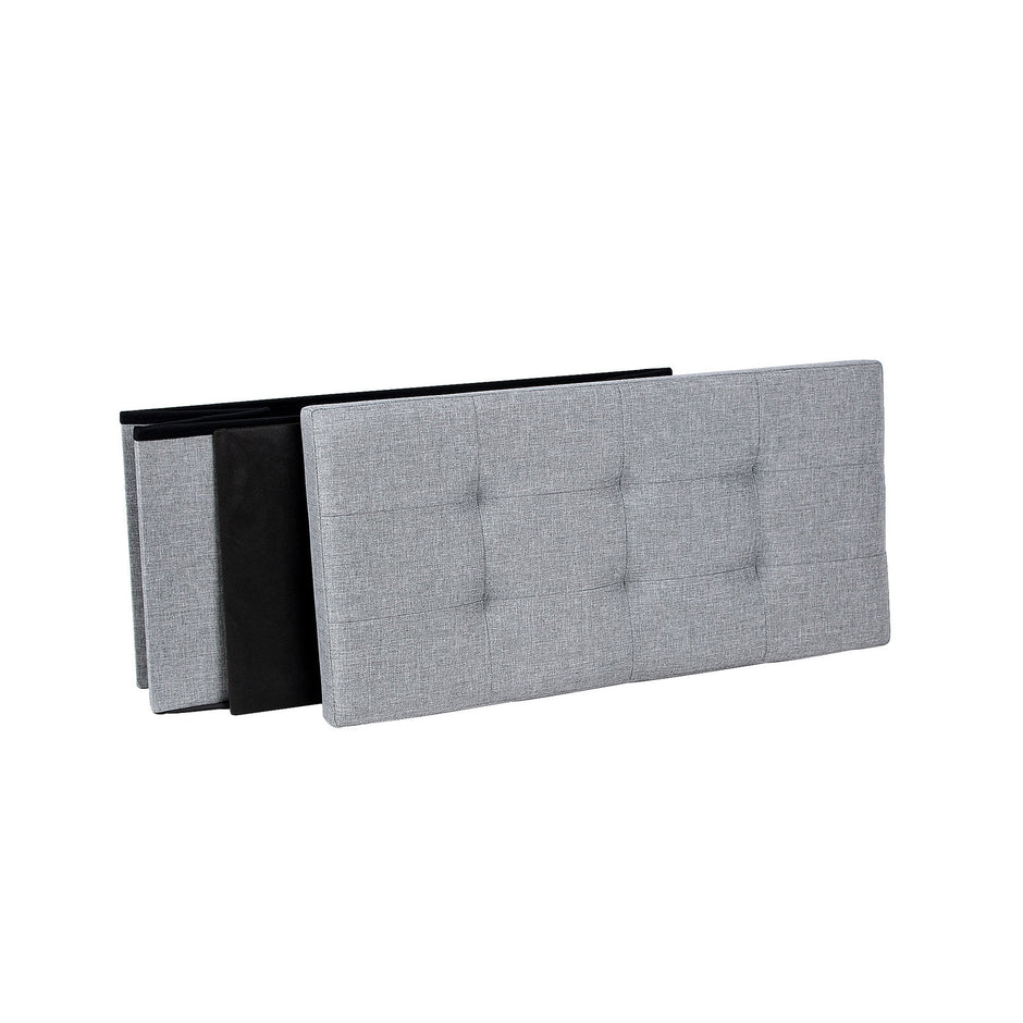 Sitsbox 76 cm ljusgrå blandad