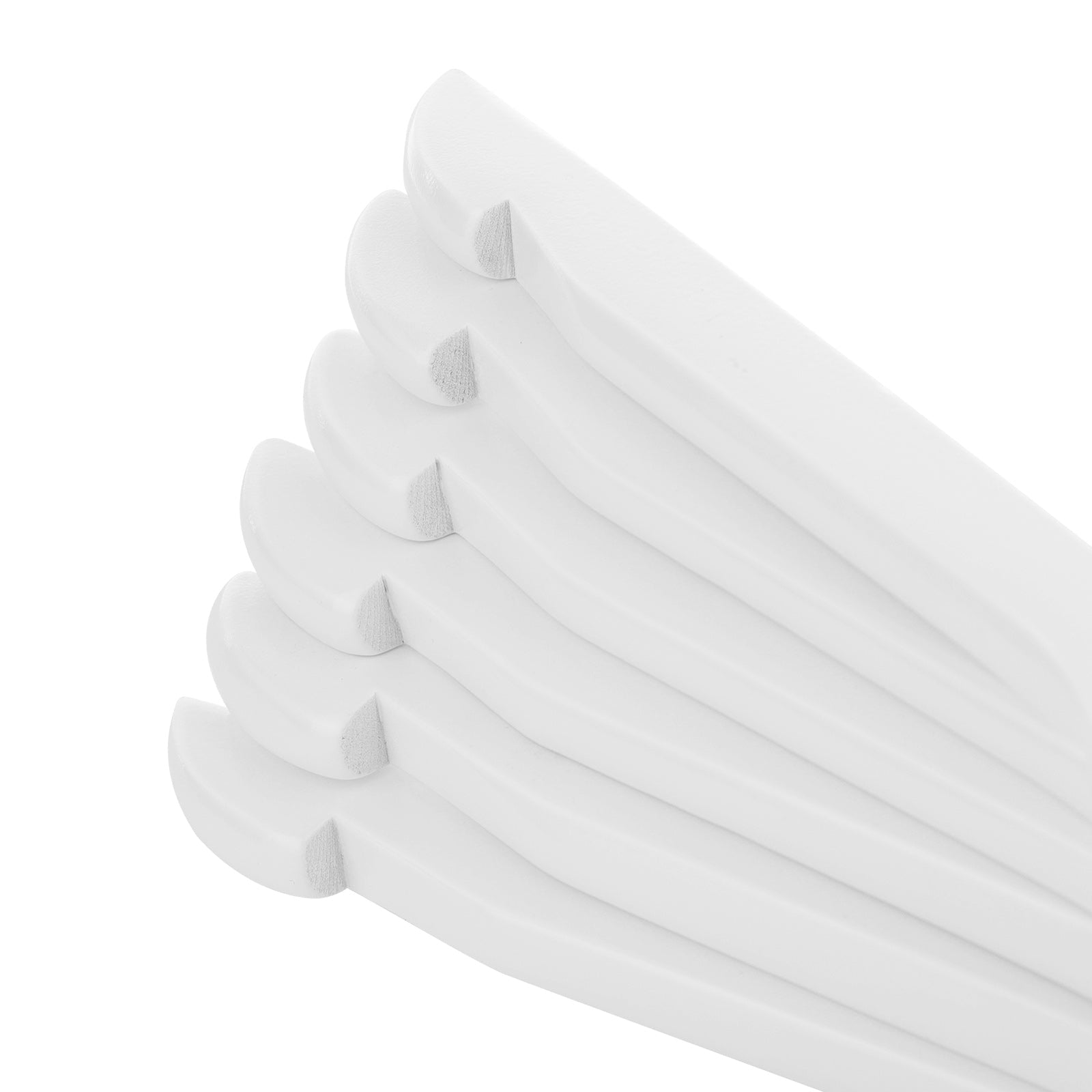 Kleerhangers - Solid Wood Pendants - Uppsättning av 20 - med hack - Vit