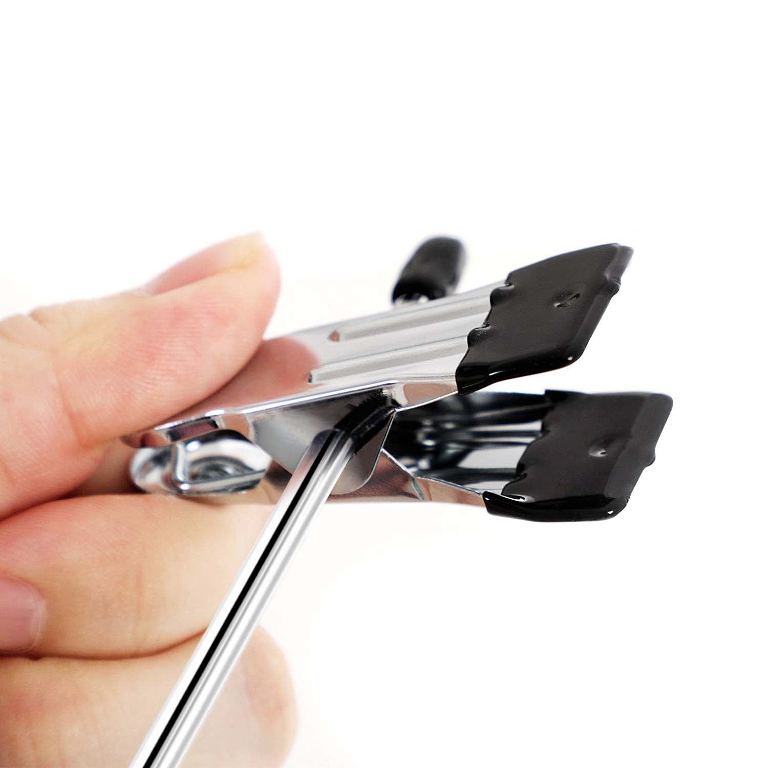 Pants Hanger - Space -sparing - med klipp - uppsättning av 3 - metall