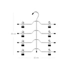 Pants Hanger - Space -sparing - med klipp - uppsättning av 3 - metall