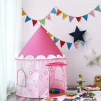 Spela tält - prinsessan tält - pop -up speelhuis - rosa