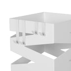 Paraplyhållare - Square Design - With Water Collection - White