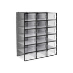 Skoboxar - Skor lagringslådor - uppsättning av 18 - transparent plast