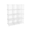 Förvaringsskåp – Flexibelt trådgallersystem – Vit