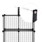 Kubskåp - Wire Mesh Plank System - förvaringsskåp - 9 fack - svart