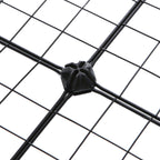 Kubskåp - Wire Mesh Plank System - förvaringsskåp - 9 fack - svart