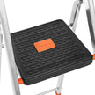Fällbar stege – Lätt och stabil – Silver-svart-orange