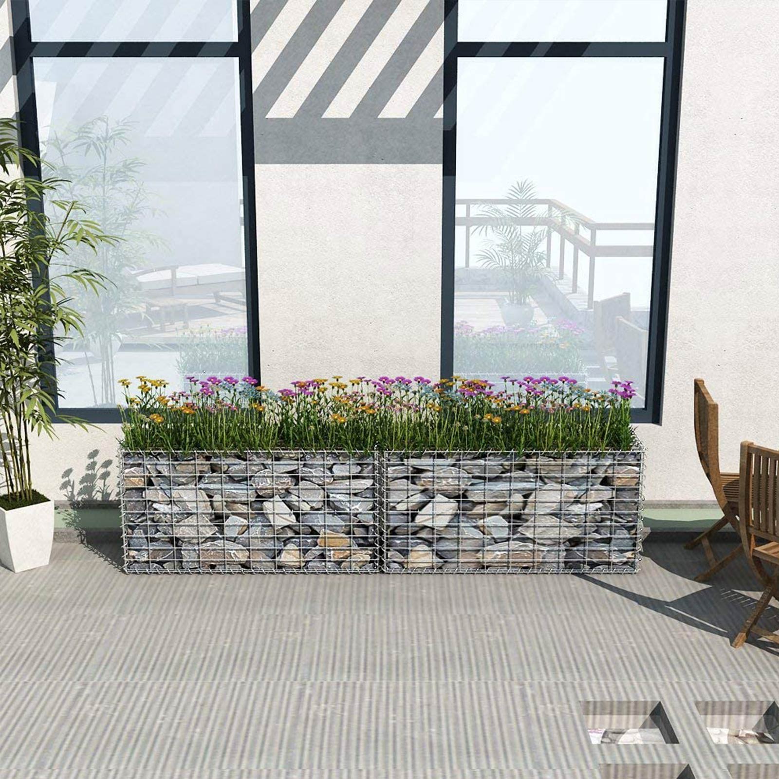 Gabion - SteenKorf - 100 x 50 x 50 cm - galvaniserad