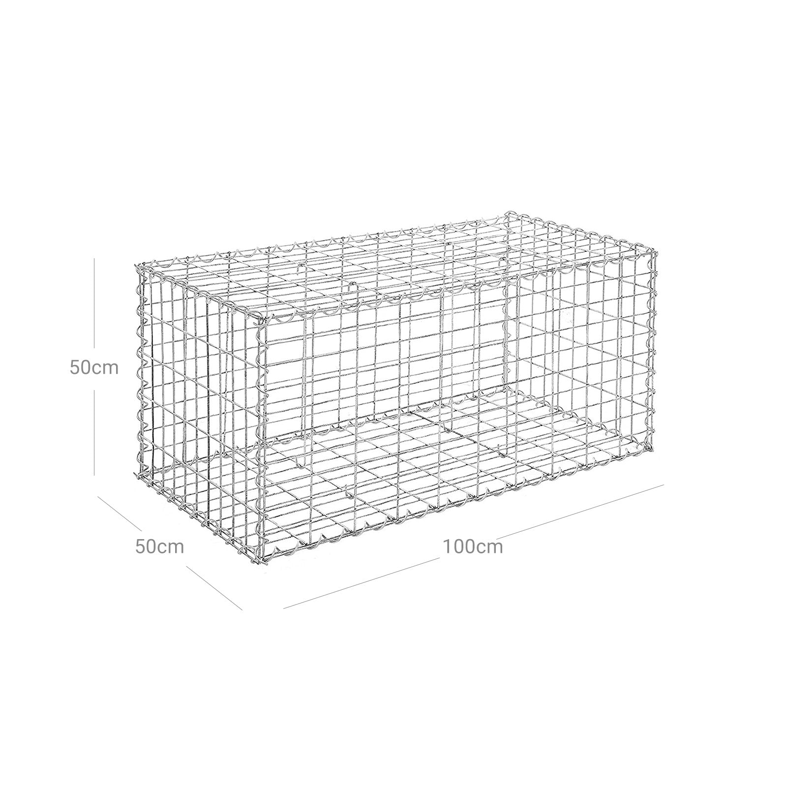 Gabion - SteenKorf - 100 x 50 x 50 cm - galvaniserad