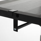 Garderob - tygfodral med 2 stavar - 140 x 43 x 174 cm - svart
