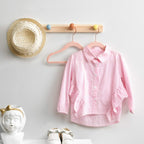 Barnkläderhängare - Velvet - Anti -Lip - Rosé Gold - Set of 50