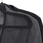 Klädhängare - plastkläderhängare - uppsättning av 30 - svart