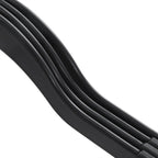 Klädhängare - plastkläderhängare - uppsättning av 30 - svart