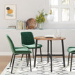 Runt matbord – Industriell design – Vintage brun/svart
